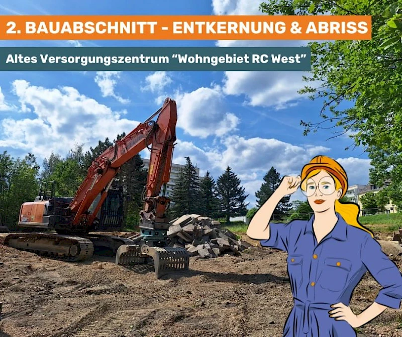 Altes Versorgungszentrum „RC West“ Juli 2024