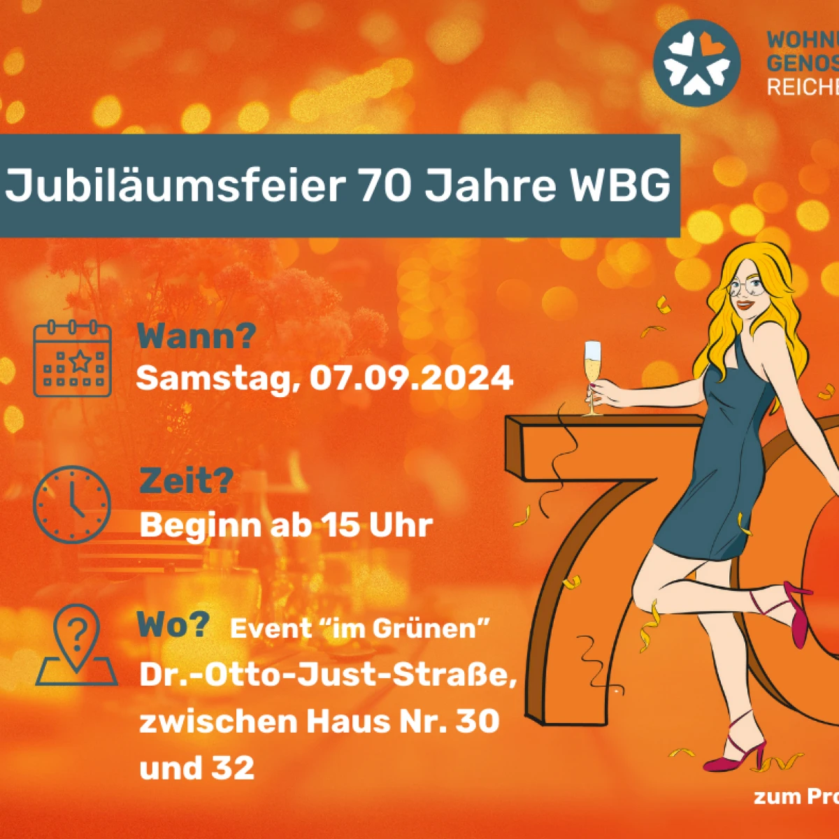 70-jähriges Genossenschaftsjubiläum in 2024