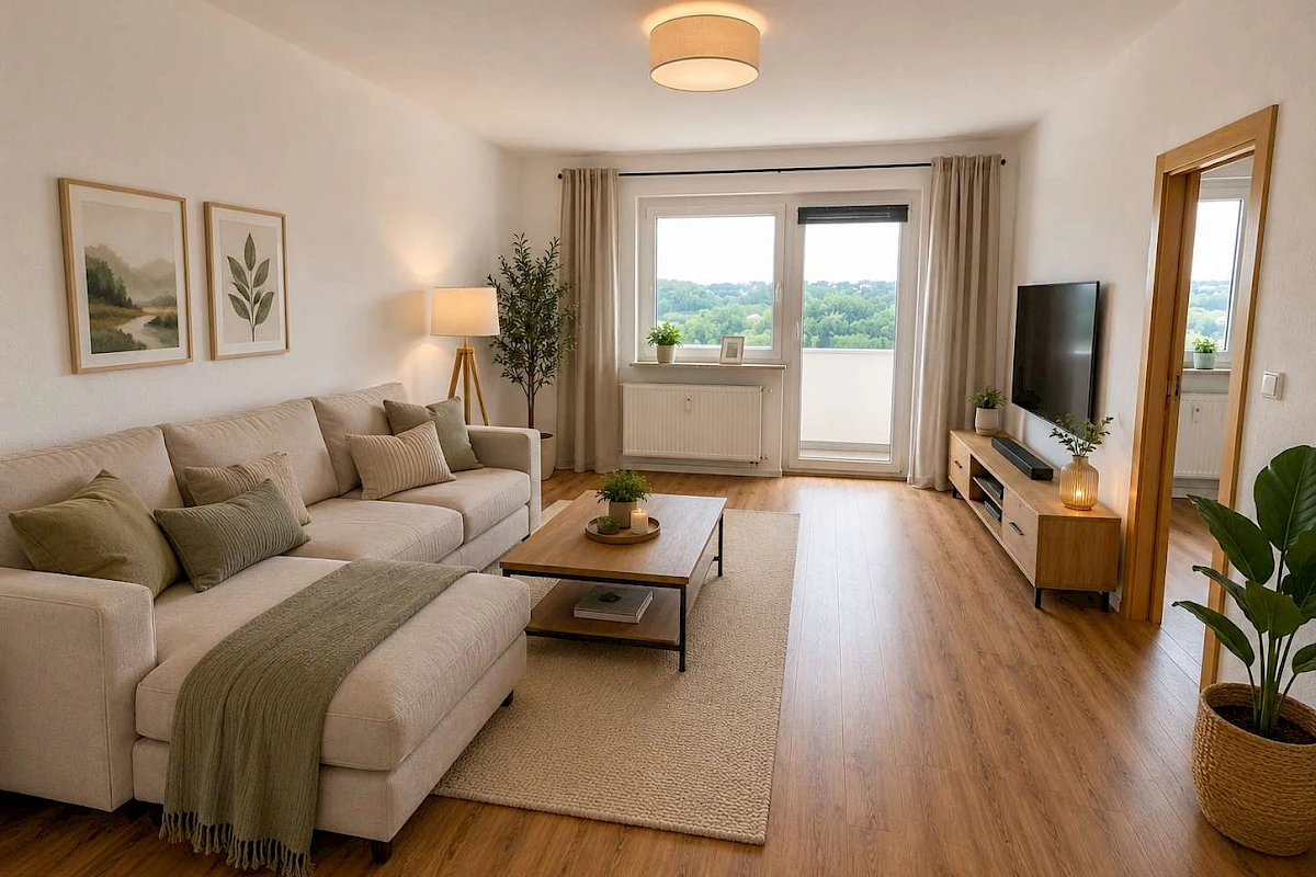 Wohnbeispiel Wohnzimmer