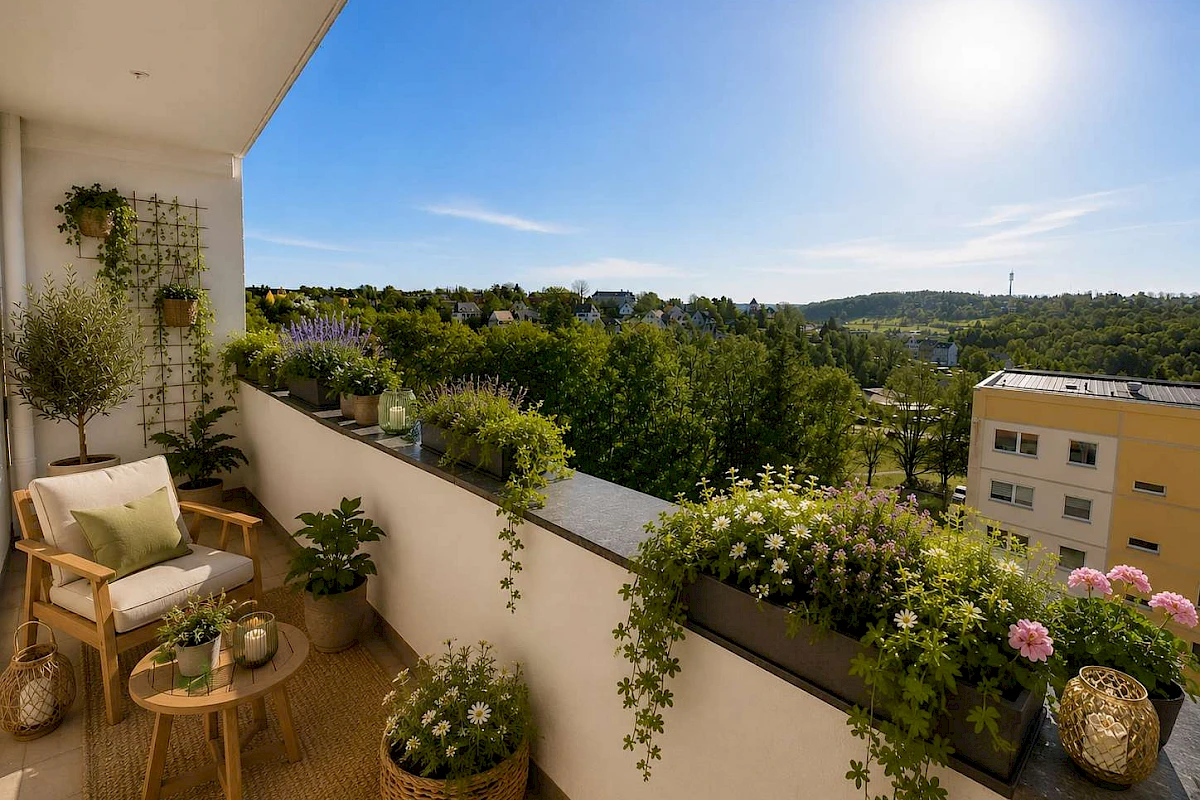 Wohnbeispiel Balkon