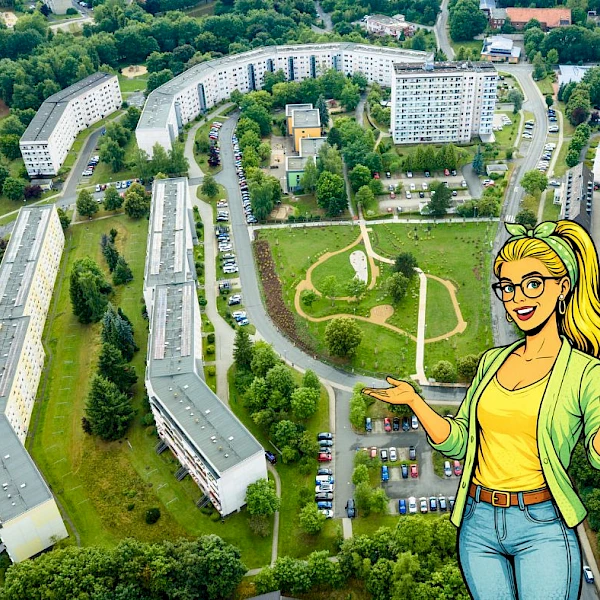 Willkommen! Hell sanierte 3-Raum-Wohnung mit sonniger Loggia u. Ausblick sucht ab sofort neue Mieter