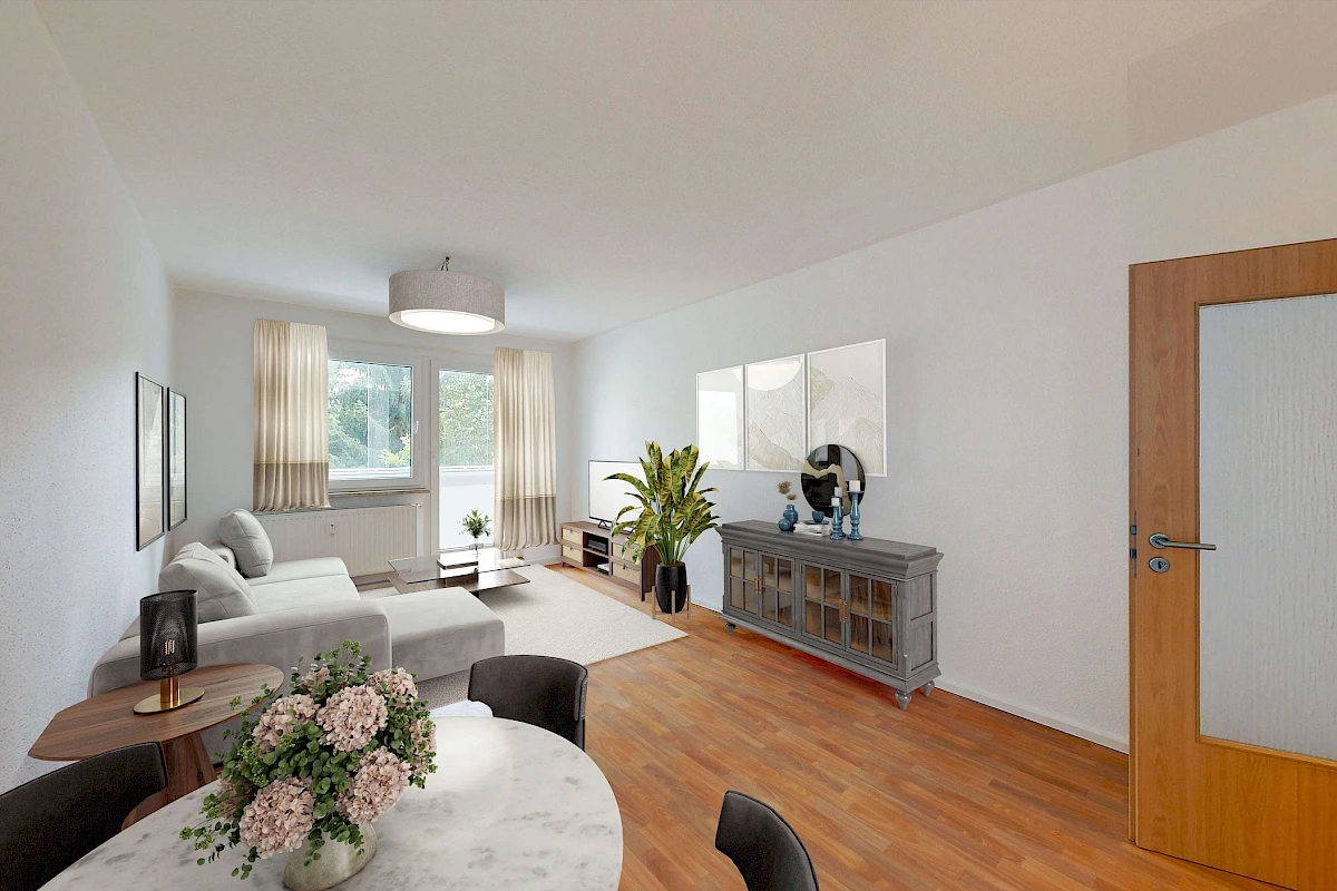 Wohnbeispiel Wohnzimmer