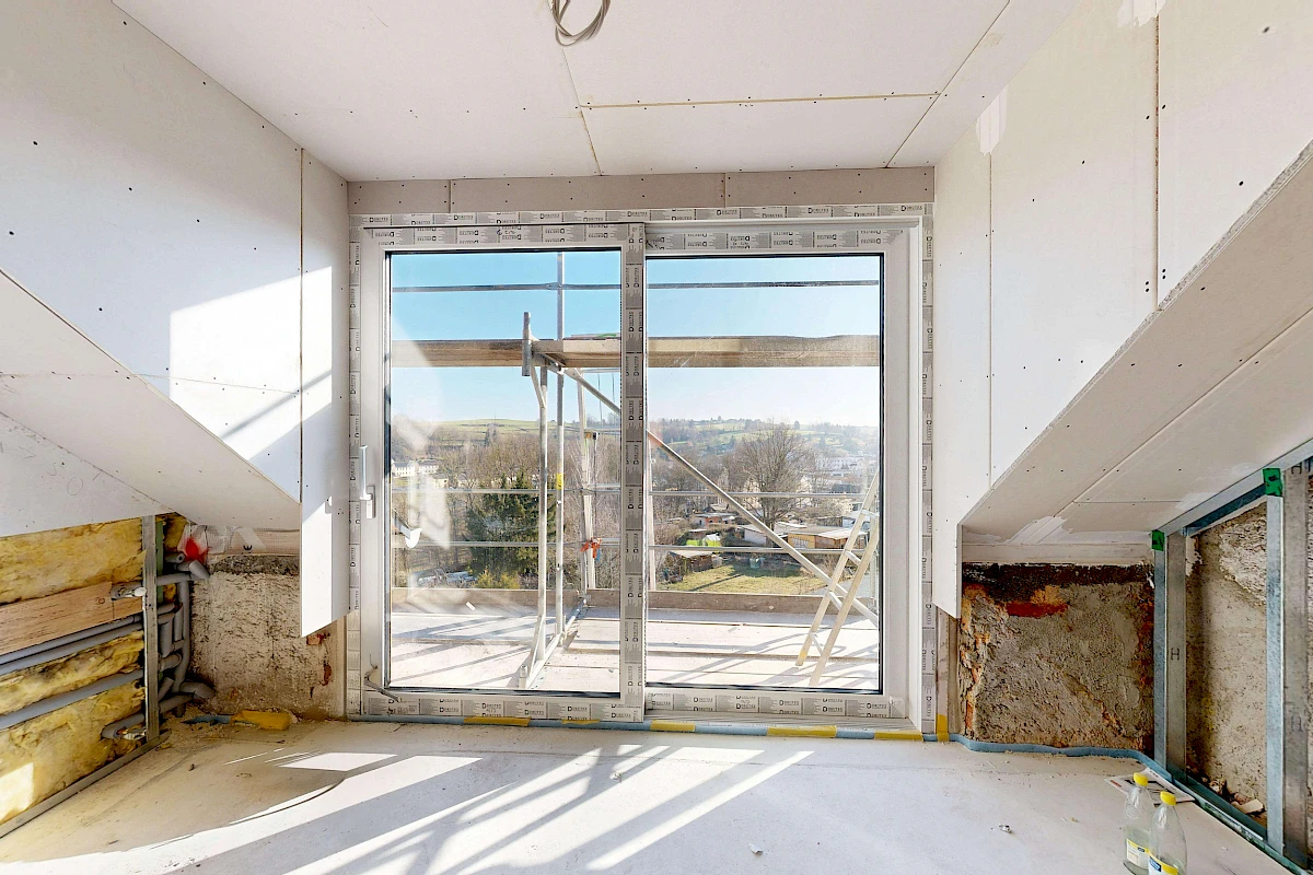 Offene Küche im Bau