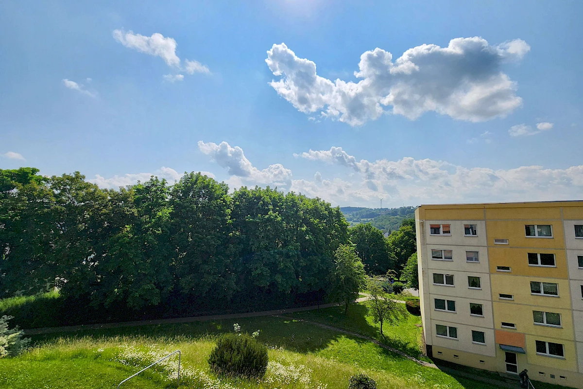 Ausblick Balkon