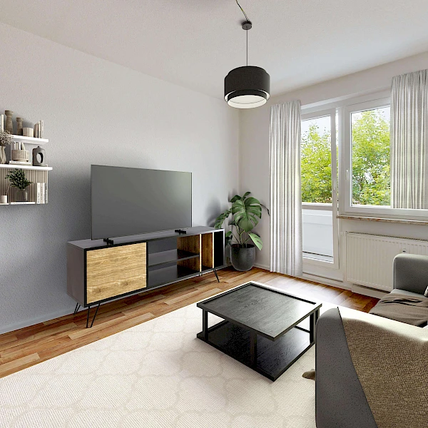 Ideale Singlewohnung! Gemütliche 2-Raum-Wohnung mit Balkon ab 16.09.2025 zu vermieten
