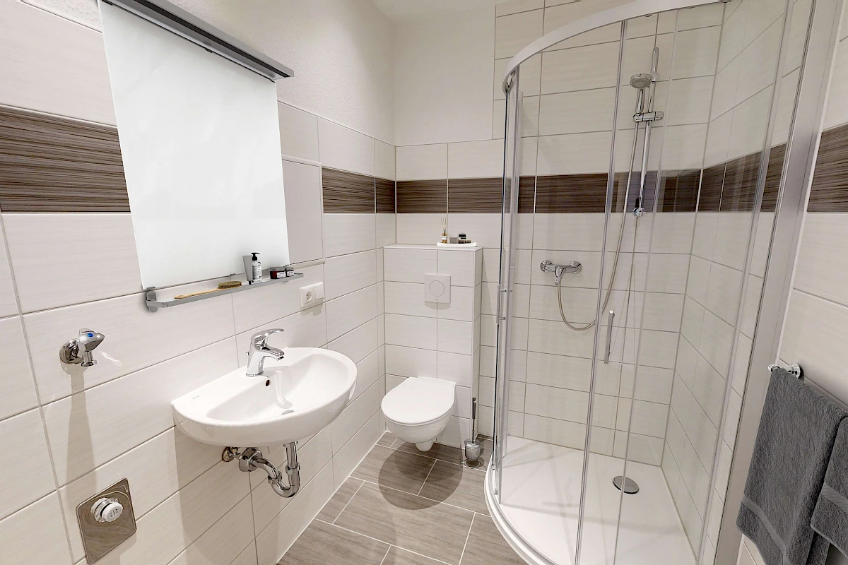 Wohnbeispiel Bad mit Dusche