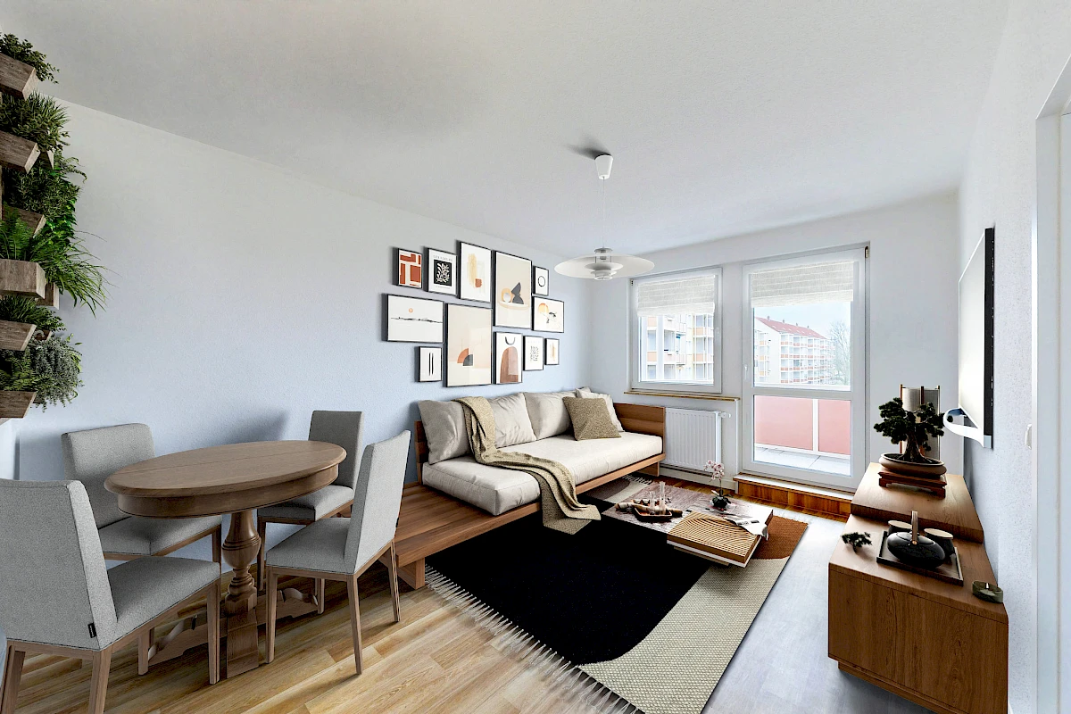 Wohnbeispiel Wohnzimmer