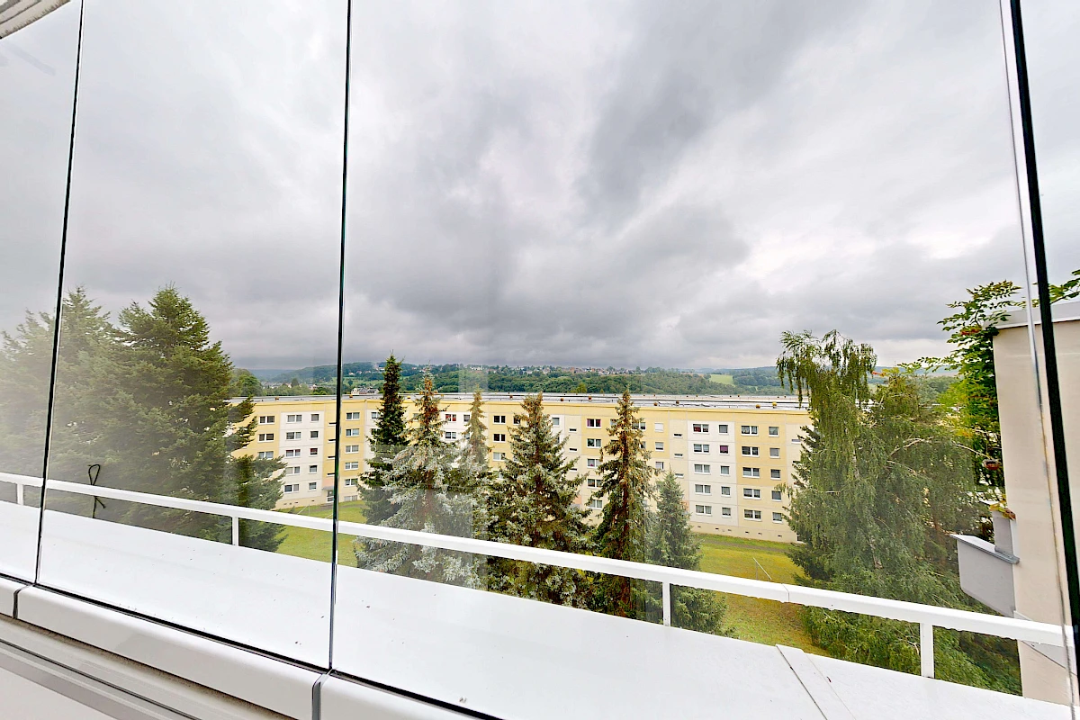 Ausblick Balkon