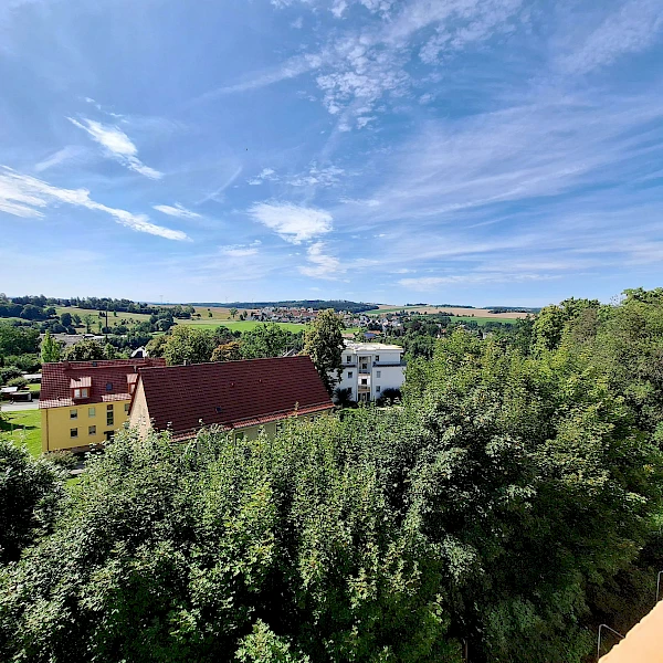 Hereinspaziert! Lasst euch in dieser 2-Raum-Wohnung mit Südbalkon u. Ausblick ab sofort nieder