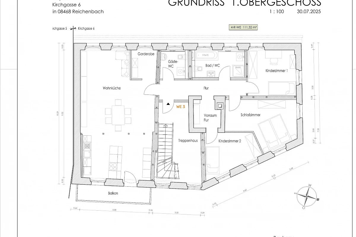 Grundriss WE 3