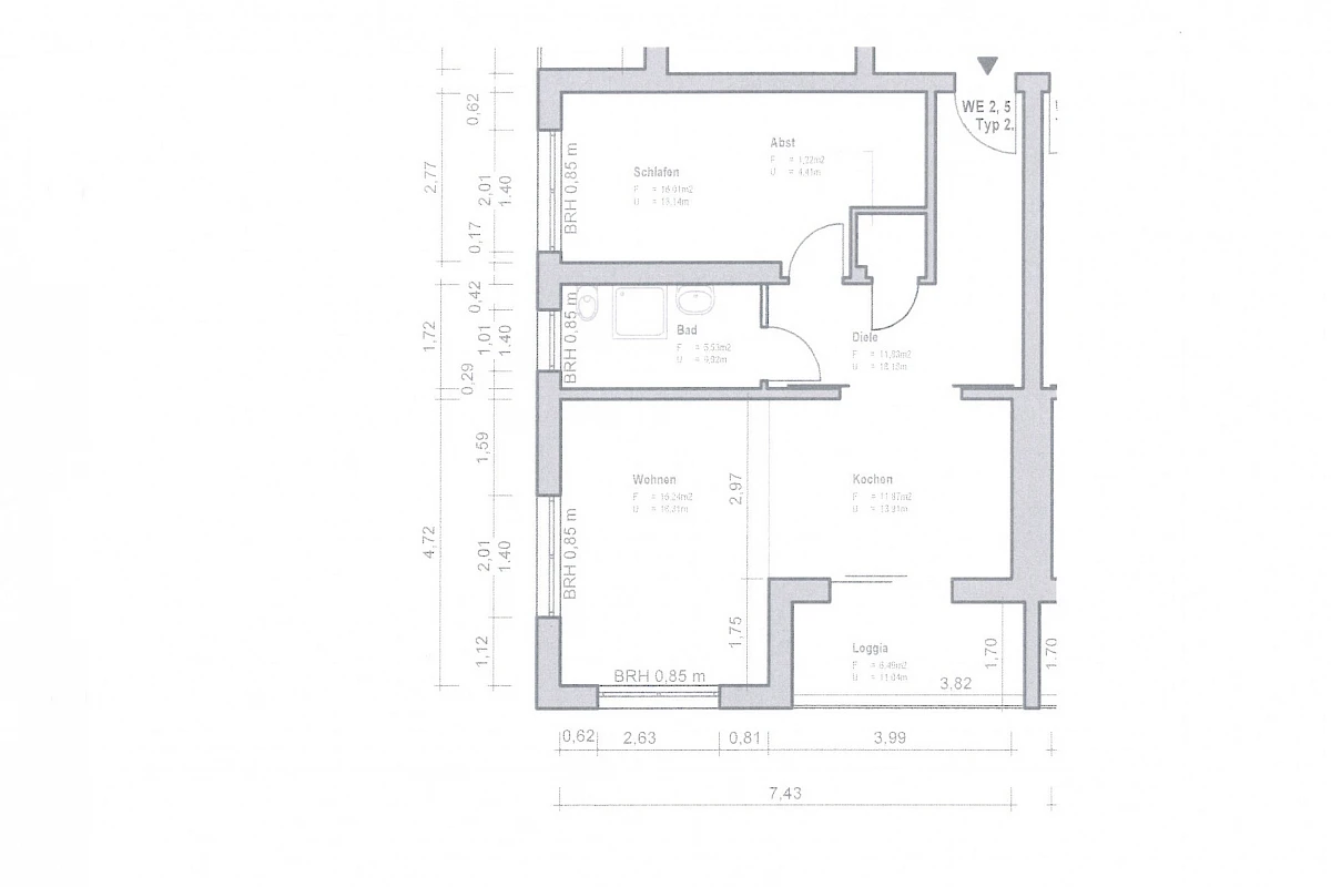 Grundriss Wohnung