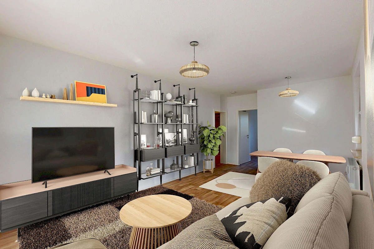 Wohnbeispiel Wohnzimmer