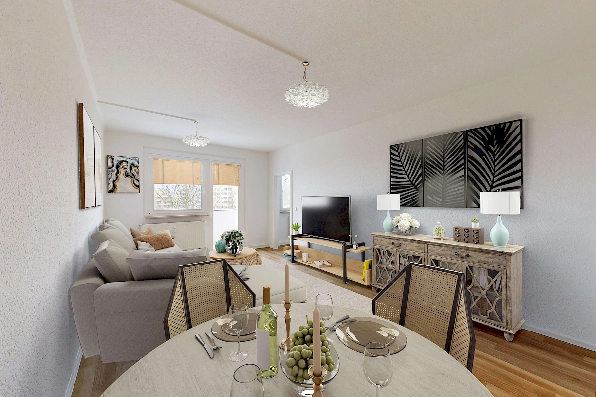 Wohnbeispiel Wohnzimmer