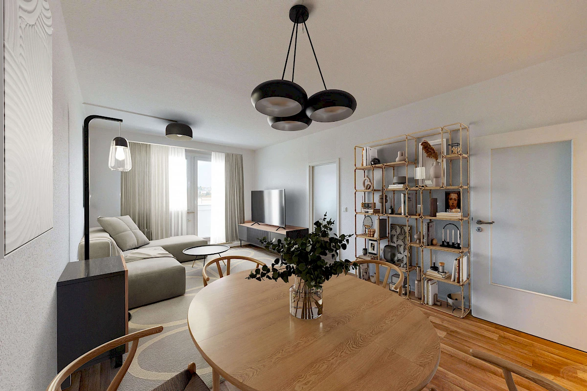 Wohnbeispiel Wohnzimmer