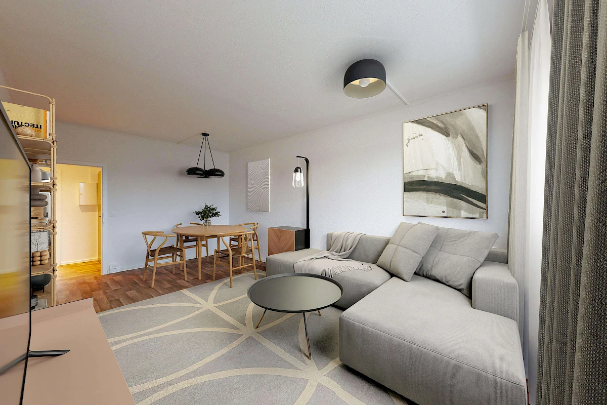 Wohnbeispiel Wohnzimmer