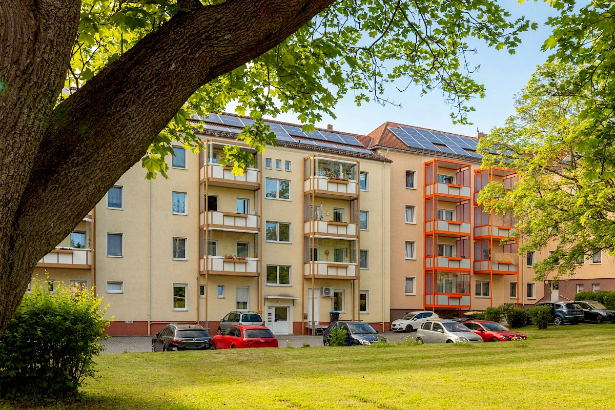 Rückansicht Gebäude