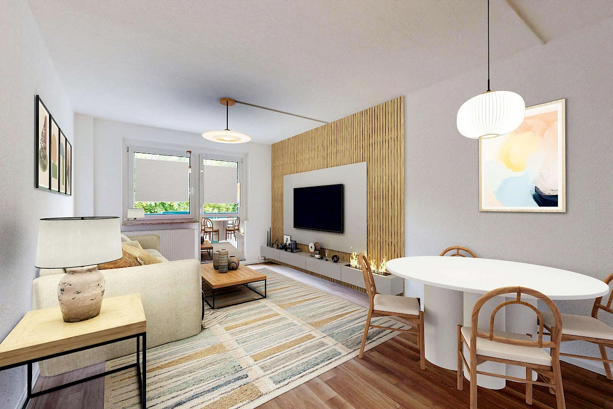 Wohnbeispiel Wohnzimmer