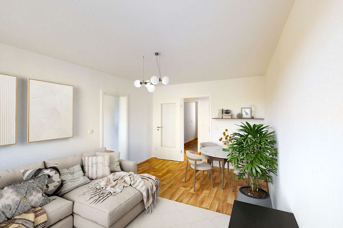 Wohnbeispiel Wohnzimmer