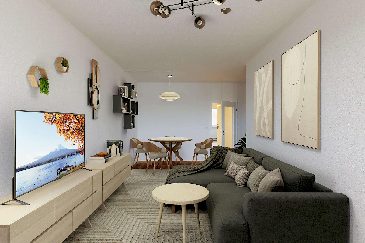 Wohnbeispiel Wohnzimmer