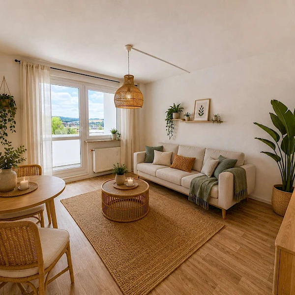 Wohlfühlen leicht gemacht! Moderne, gemütliche 2-Raum-Wohnung mit Südbalkon zum Sofortbezug
