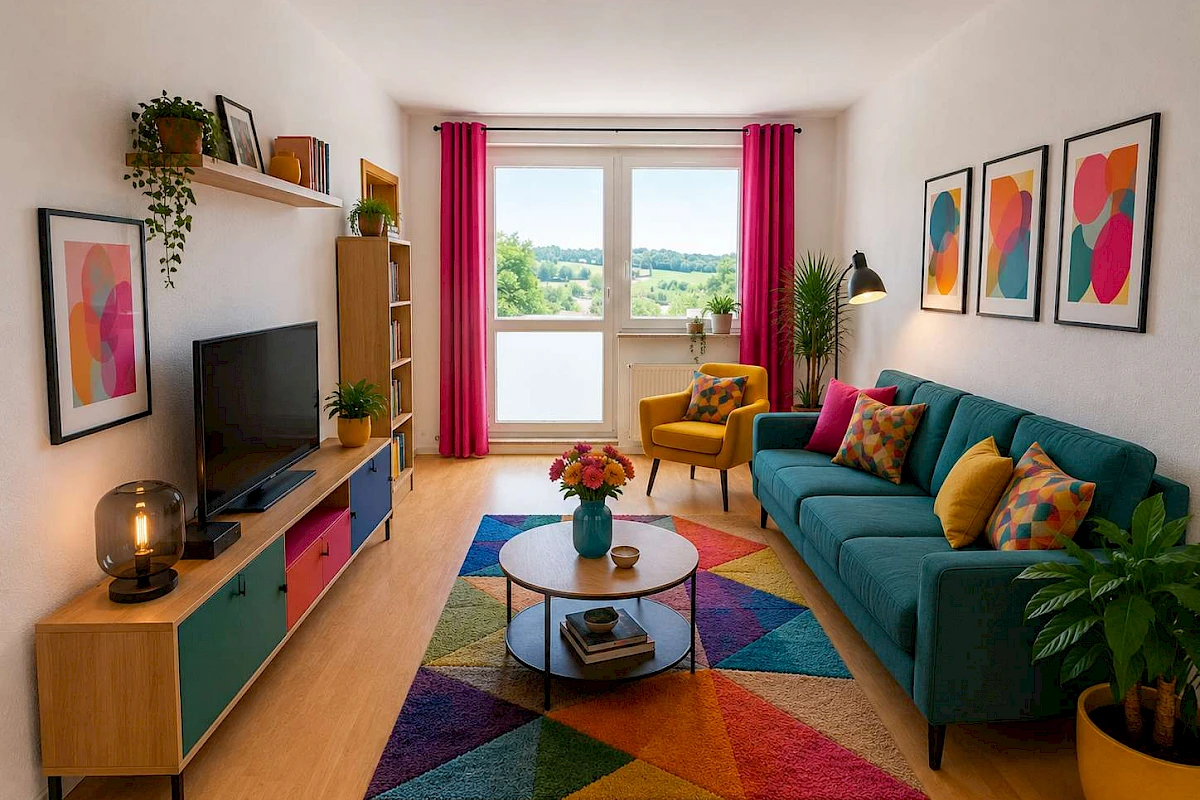 Wohnbeispiel Wohnzimmer