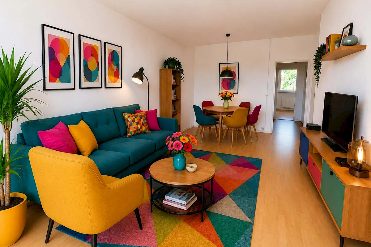 Wohnbeispiel Wohnzimmer