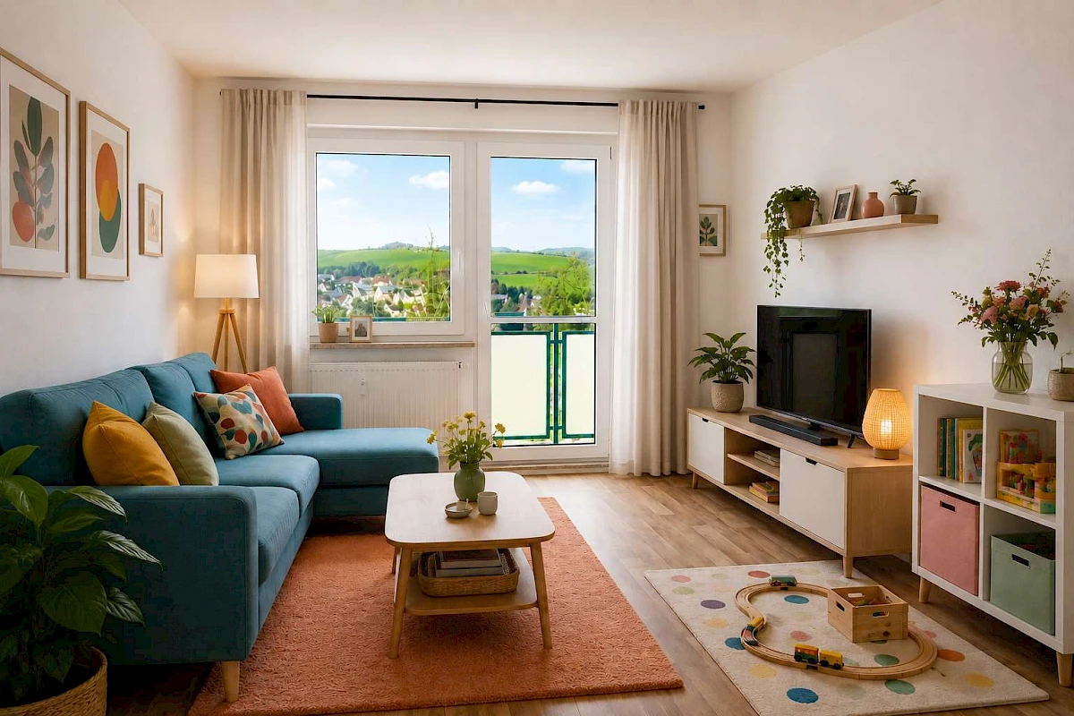 Wohnbeispiel Wohnzimmer