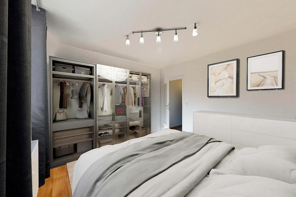 Wohnbeispiel Schlafzimmer (2-Raum)