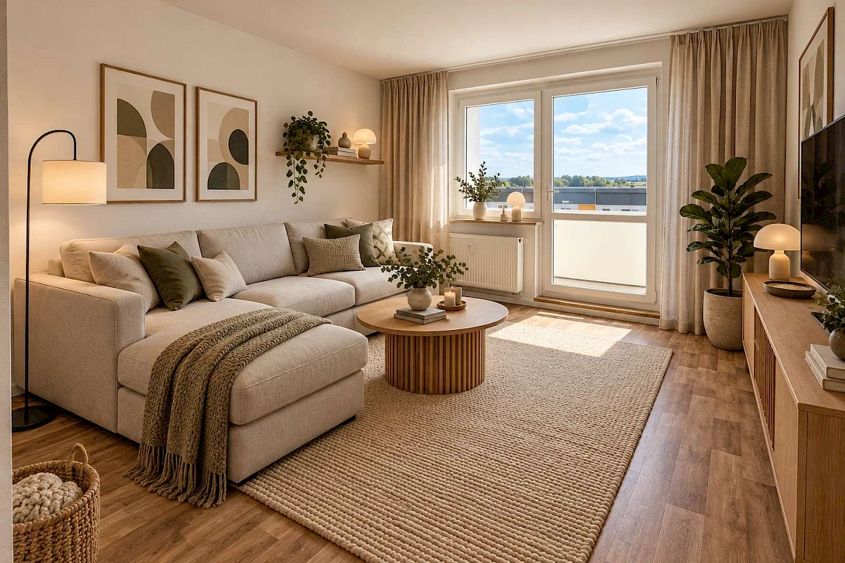 Wohnbeispiel Wohnzimmer
