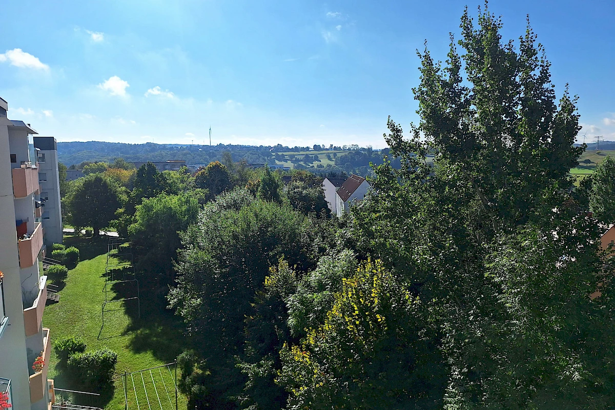 Ausblick Balkon