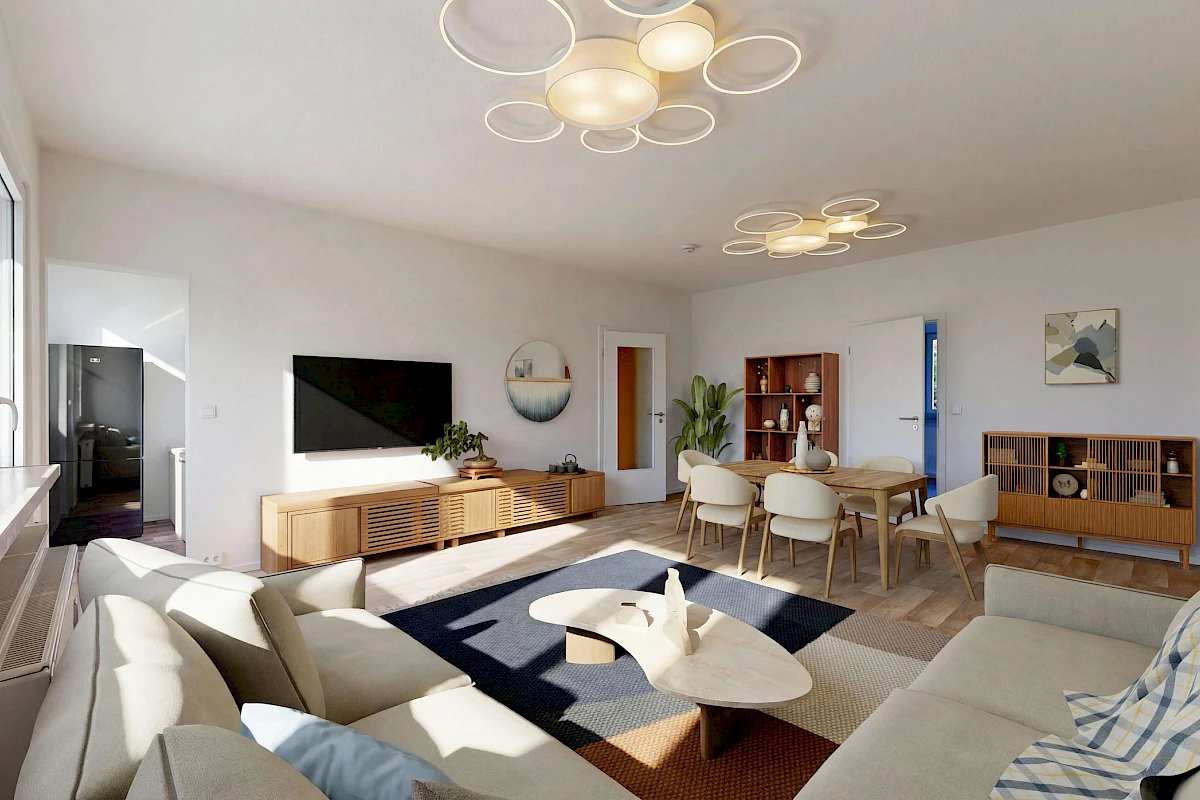 Wohnbeispiel Wohnzimmer